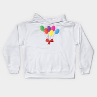 balloon bouquet - balloons set with red ribbon - cute and colorfull Kids Hoodie